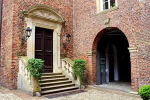 castle, patio, closed anholt