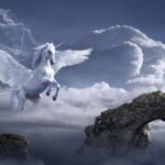 horse, pegasus, archway