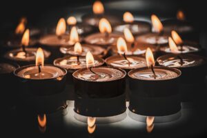 tealights, prayer, tea candles